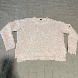 Brandy Melville Cream Crew Neck Sweater